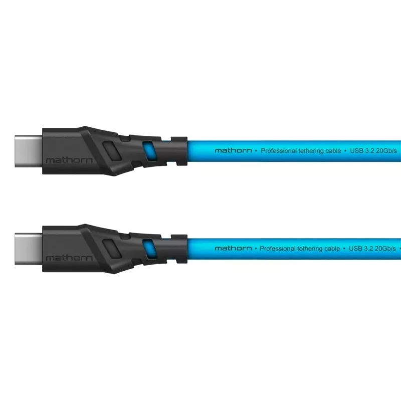 Kabel fotograficzny Mathorn MTC-210 2m 20Gbps 4K 60Hz PD100W USB C-C ArcticBlue