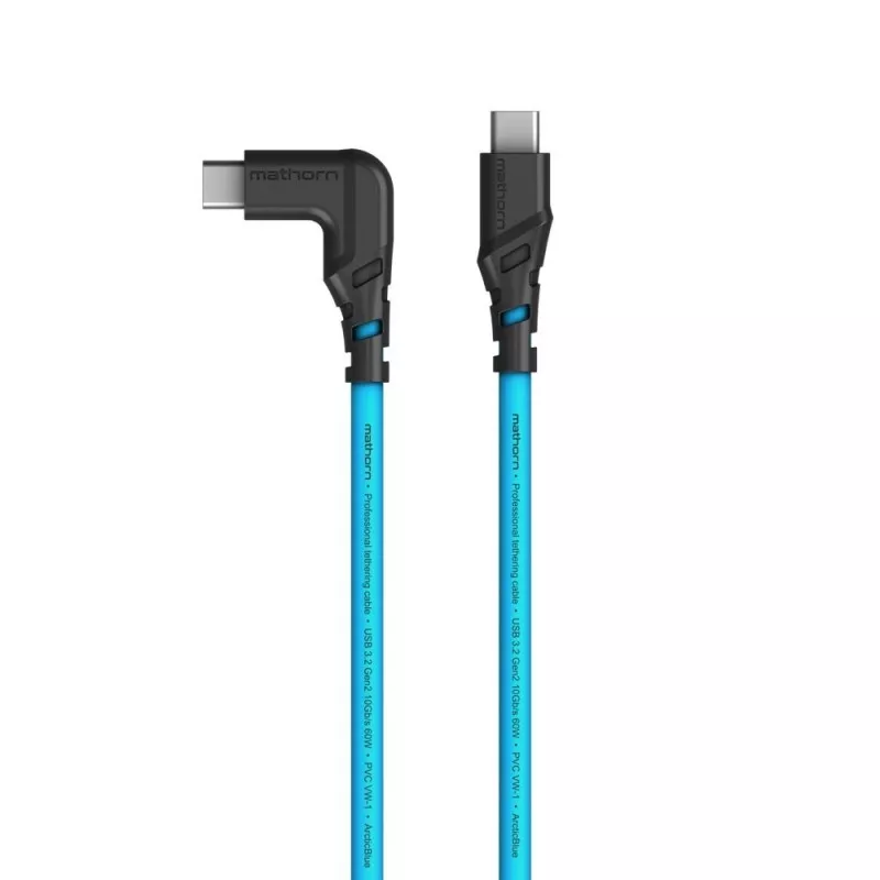 Kabel fotograficzny Mathorn MTC-211 2m 20Gbps 4K 60Hz PD100W USB C-C90 ArcticBlue