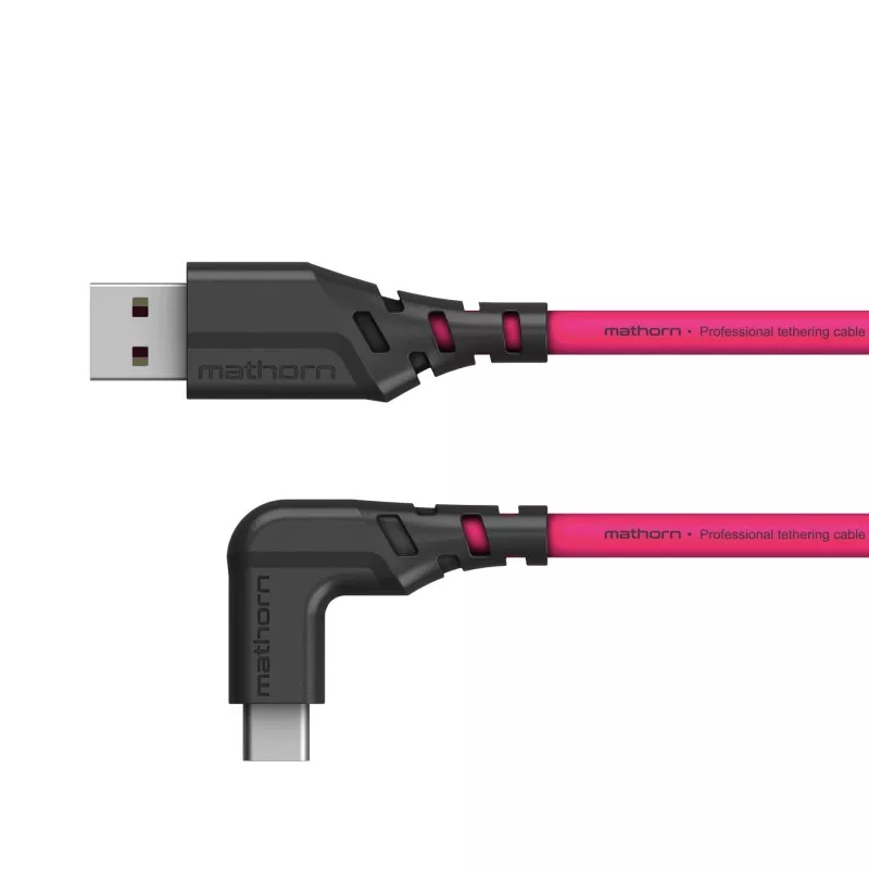 Kabel fotograficzny Mathorn MTC-501M 5m 10Gbps 60W USB A-C90 Magenta