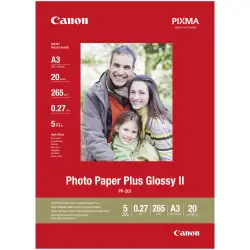Canon PP-201 A 3 20 kartek 265 g Photo Paper Plus Glossy II