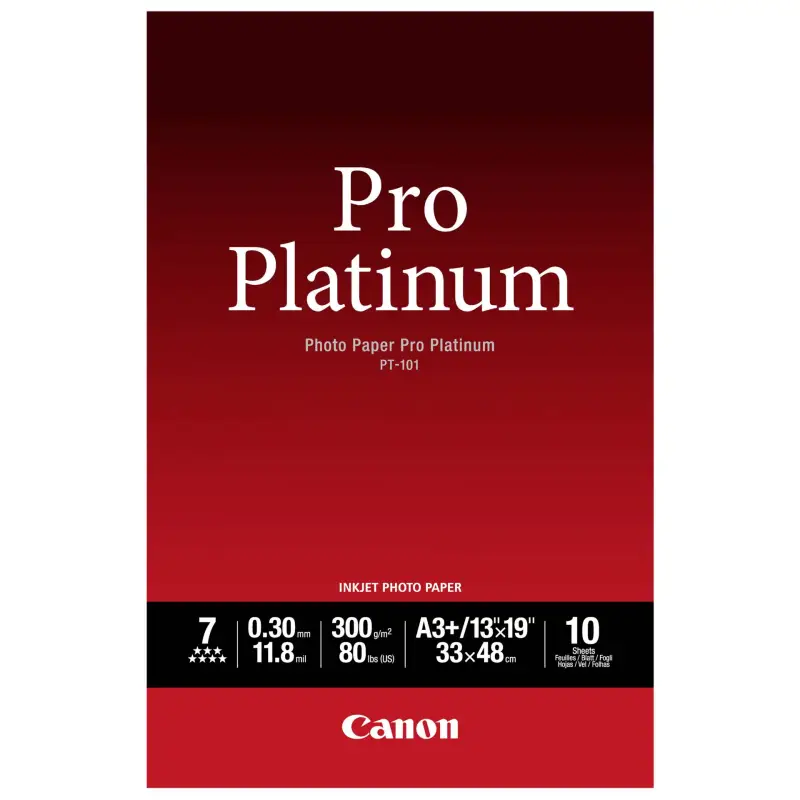 Canon PT-101 A 3+, 10 kartek Photo Paper Pro Platinum   300 g