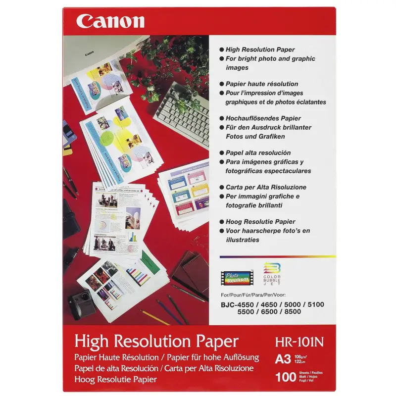 Canon HR 101 N A 3, 100 kartek Papier foto 106 g