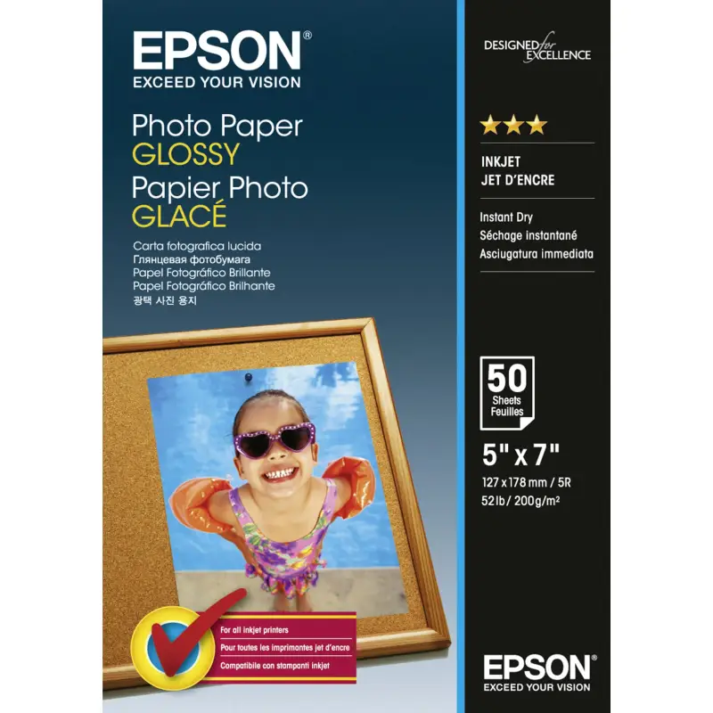 Epson Photo Paper Glossy 13x18 cm 50 kartek 200 g
