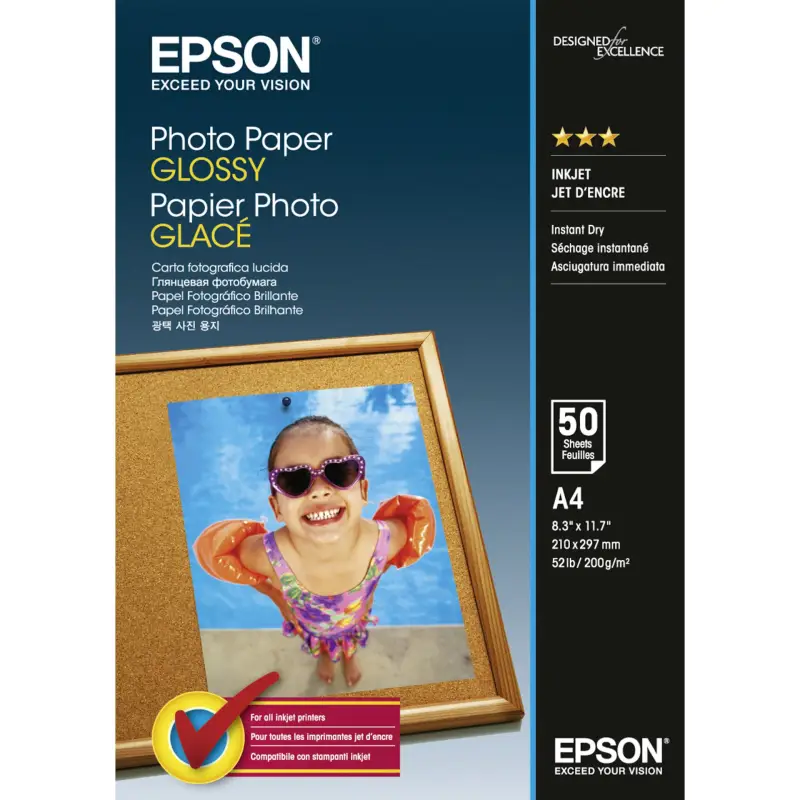 Epson Photo Paper Glossy A 4 50 kartek 200 g