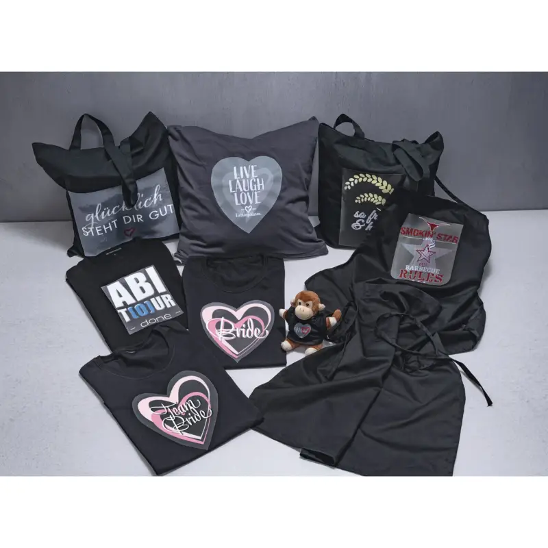 Herma T-Shirt Foil A4 f. dark + black Textiles 10 Sheets 4527