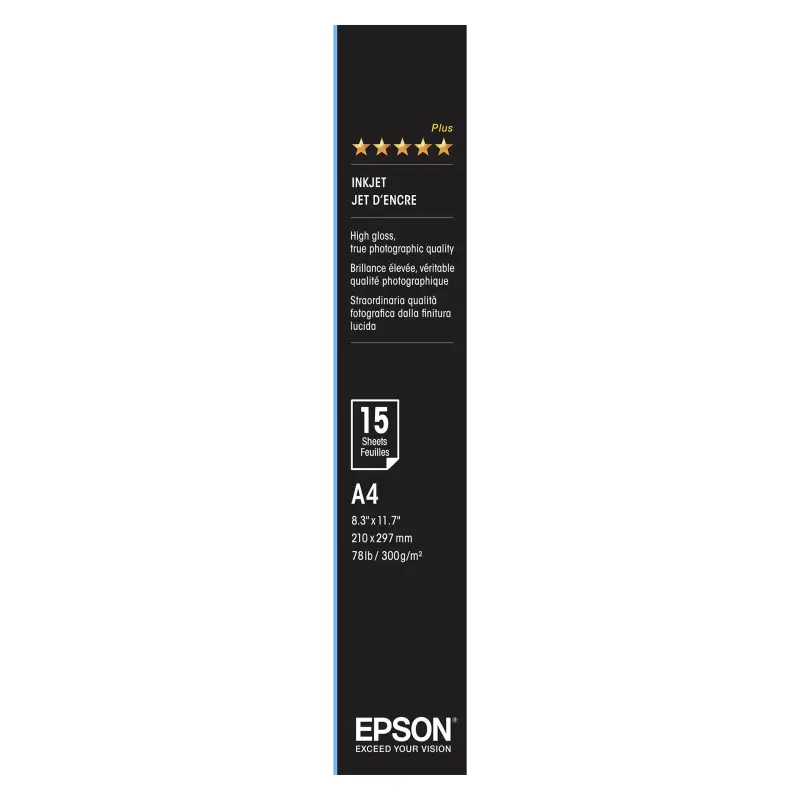 Epson Ultra Glossy Photo Paper A 4, 15 kartek, 300 g S 041927