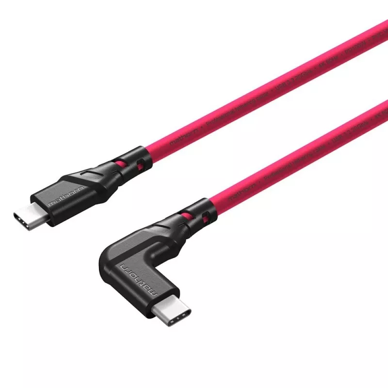 Kabel fotograficzny Mathorn MTC-211M 2m 20Gbps 4K 60Hz PD100W USB C-C90 Magenta