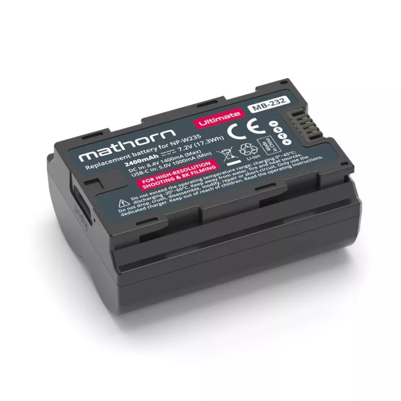 Bateria Mathorn MB-232 Ultimate 2400mAh USB-C zamiennik NP-W235