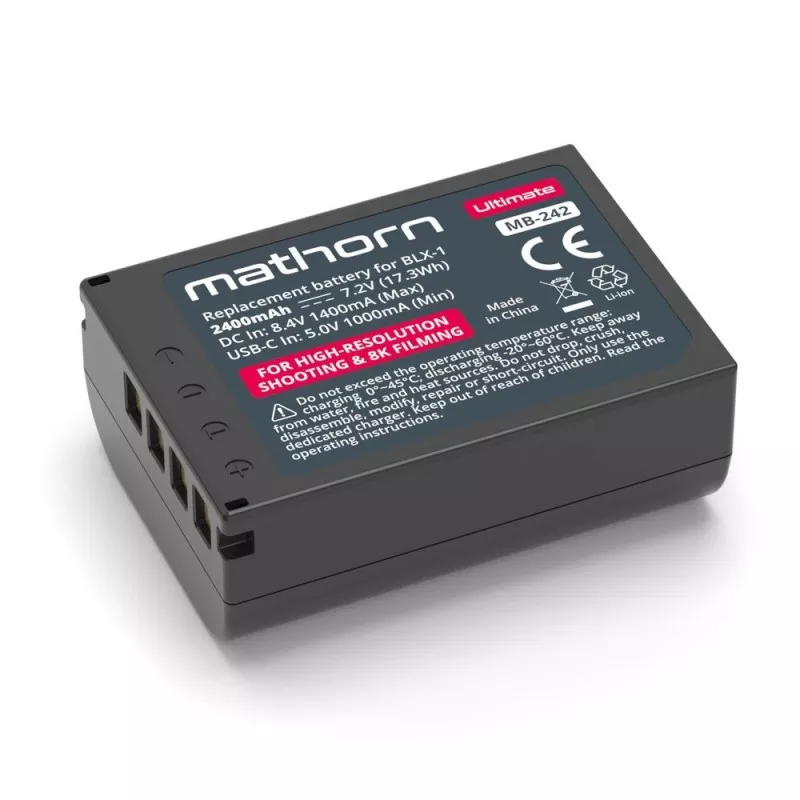 Bateria Mathorn MB-242 Ultimate 2400mAh USB-C zamiennik BLX-1