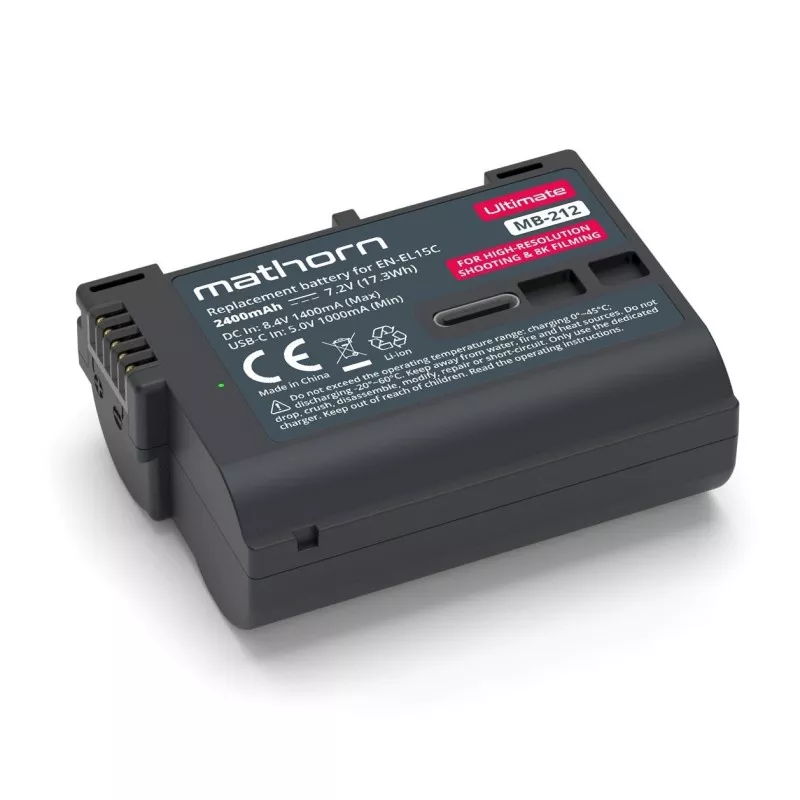 Bateria Mathorn MB-212A Ultimate 2400mAh USB-C zamiennik EN-EL15C do Nikon Z8