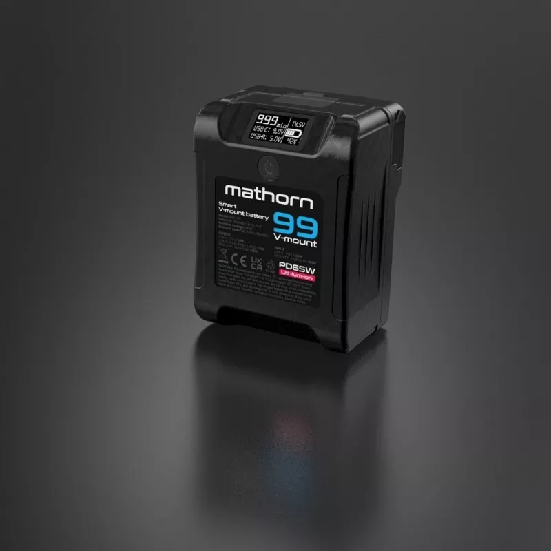 Bateria Mathorn MB-V99 6800mAh PD65W OLED USB-C 99Wh V-mount