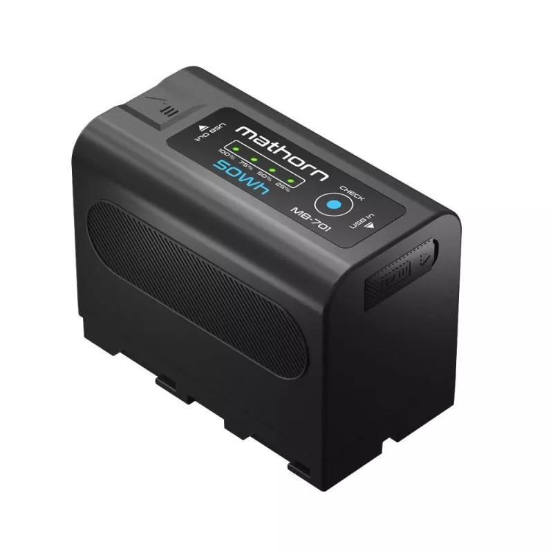 Bateria Mathorn MB-701 6700mAh 50Wh USB-C LED for NP-F770