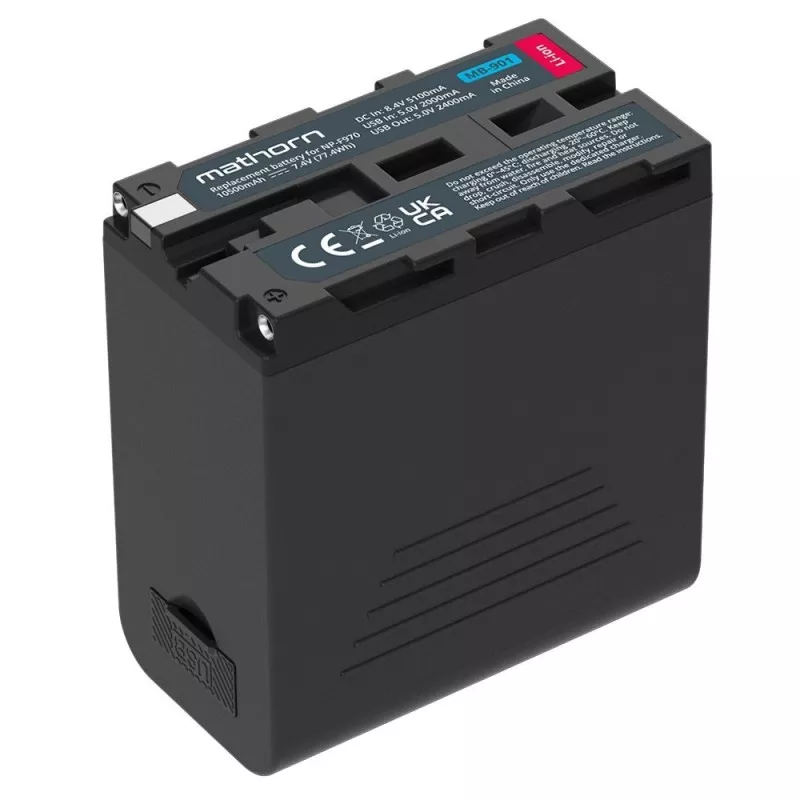 Bateria Mathorn MB-901 10500mAh 77Wh USB-C LCD for NP-F970