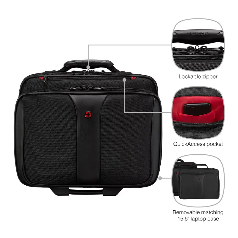 Wenger Patriot II Trolley na laptop 15,4 / 17  czarny