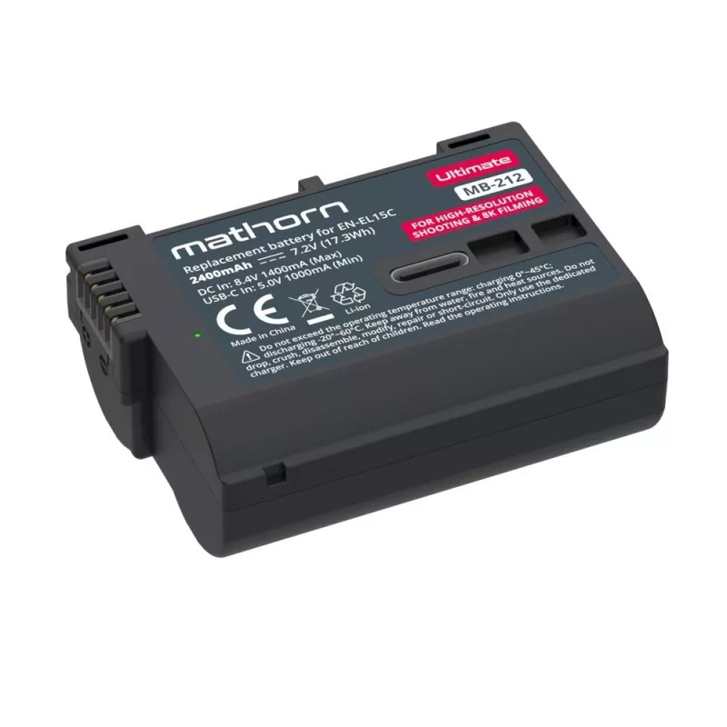 Bateria Mathorn MB-212B Ultimate 2400mAh USB-C zamiennik EN-EL15C do Nikon Zf