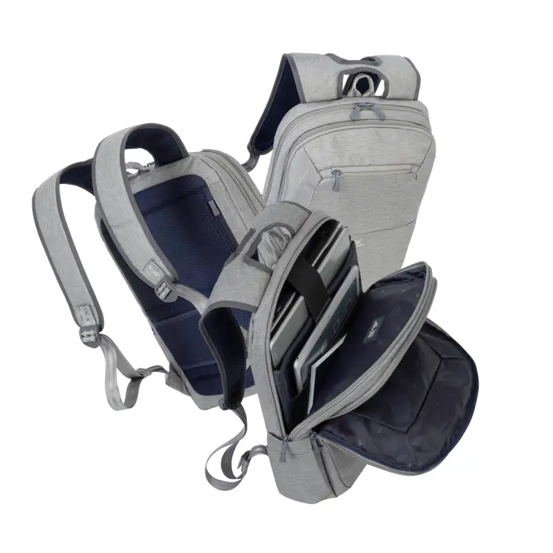 Rivacase 7760 ECO grey Laptop backpack 15.6