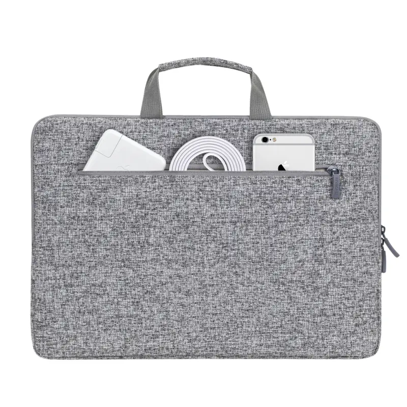 Rivacase 7915 Laptop Sleeve 15,6  with handles light grey