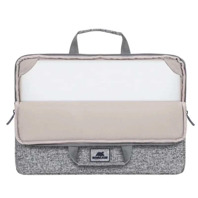 Rivacase 7915 Laptop Sleeve 15,6  with handles light grey