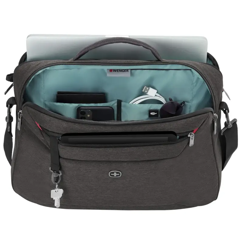 Wenger MX Commute Laptop Bag incl. Backpack Straps 16  grey