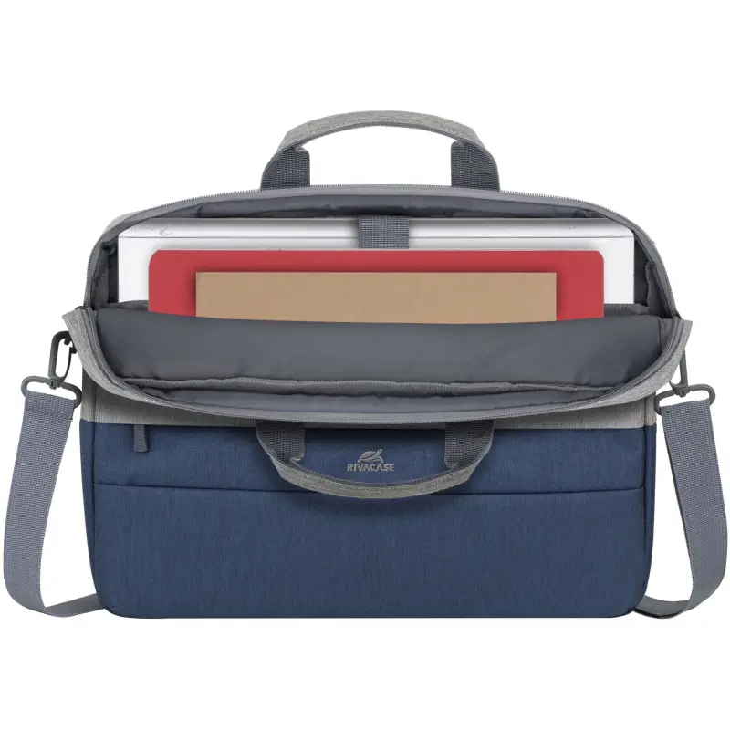 Rivacase 7532 Laptop Bag 15.6  grey/dark blue