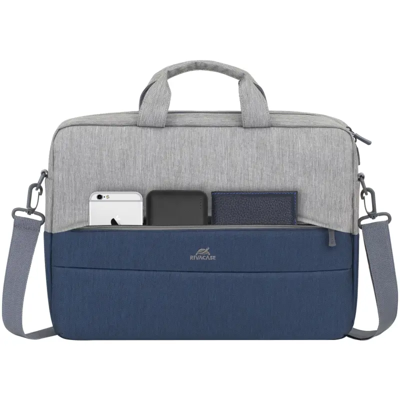 Rivacase 7532 Laptop Bag 15.6  grey/dark blue