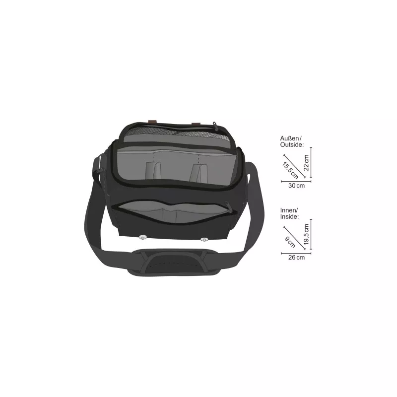 mantona torba na aparat Milano grande czarny