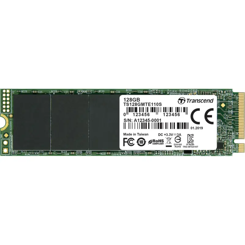 Transcend SSD MTE110S      128GB NVMe PCIe Gen3 x4