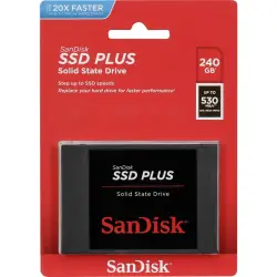 SanDisk SSD Plus           240GB Read 530 MB/s    SDSSDA-240G-G26