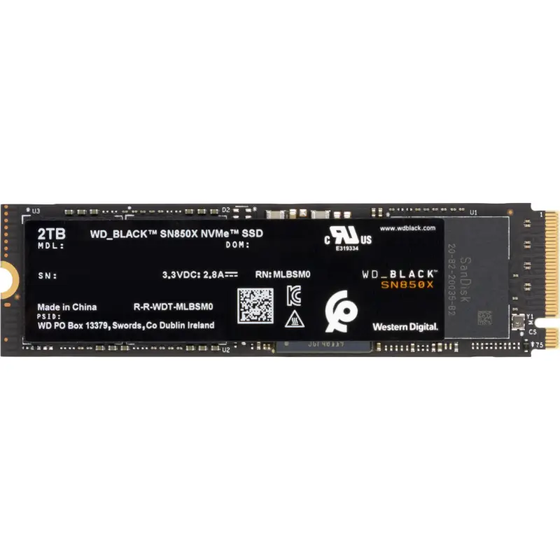 Western Digital Black SSD    2TB SN850 NVMe           WDS200T2X0E