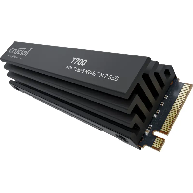 Crucial T700 with heatsink   1TB PCIe Gen5 NVMe M.2 SSD