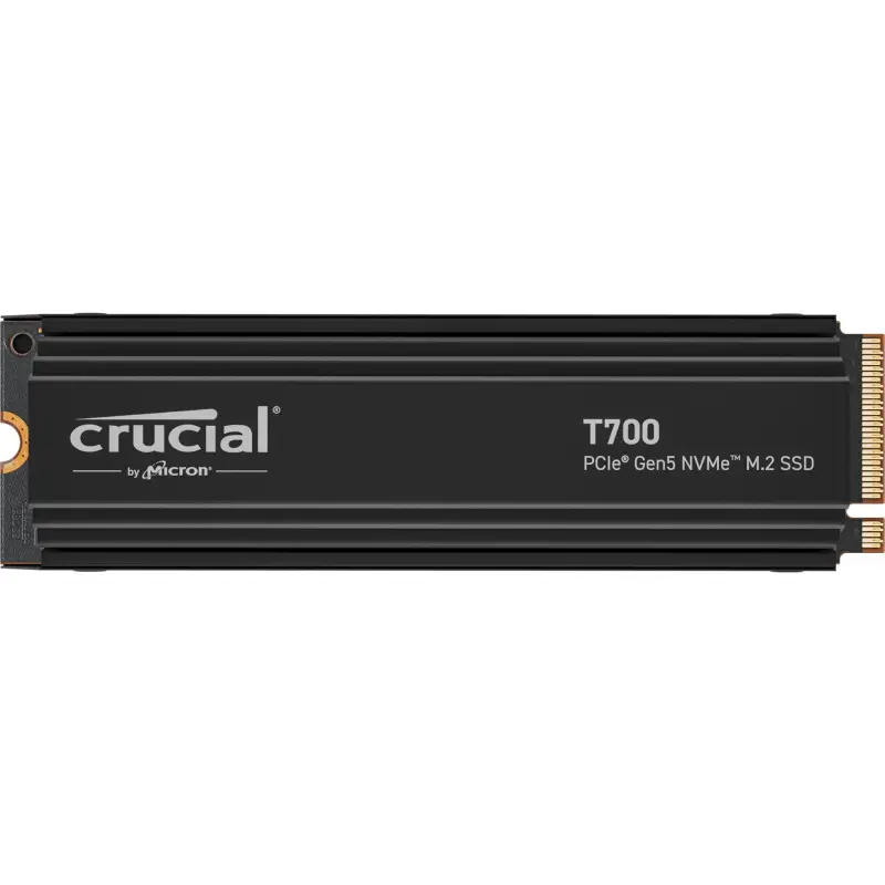 Crucial T700 with heatsink   2TB PCIe Gen5 NVMe M.2 SSD