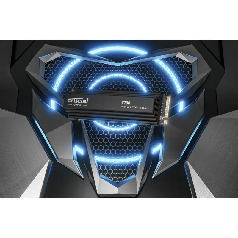 Crucial T700 with heatsink   1TB PCIe Gen5 NVMe M.2 SSD