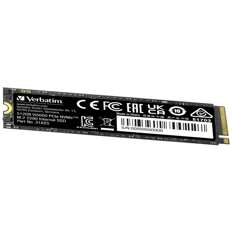 Verbatim Vi5000 M.2 SSD    512GB PCIe4 NVMe                 31825