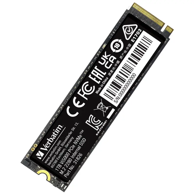 Verbatim Vi5000 M.2 SSD      1TB PCIe4 NVMe                 31826