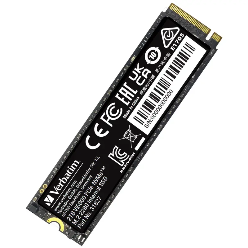 Verbatim Vi5000 M.2 SSD      2TB PCIe4 NVMe                 31827