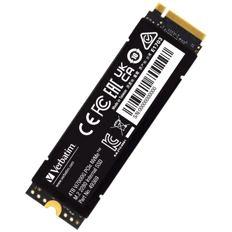 Verbatim Vi7000G M.2 SSD     4TB PCIe NVMe                  49369