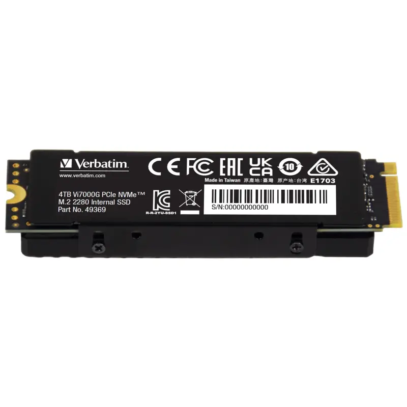 Verbatim Vi7000G M.2 SSD     4TB PCIe NVMe                  49369