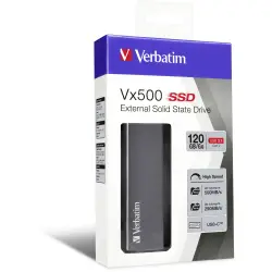 Verbatim Store n Go Vx500  120GB SSD USB 3.1                47441