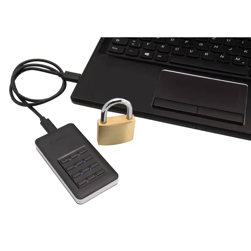 Verbatim Store n Go SSD    256GB Secure Portable USB 3.1    53402