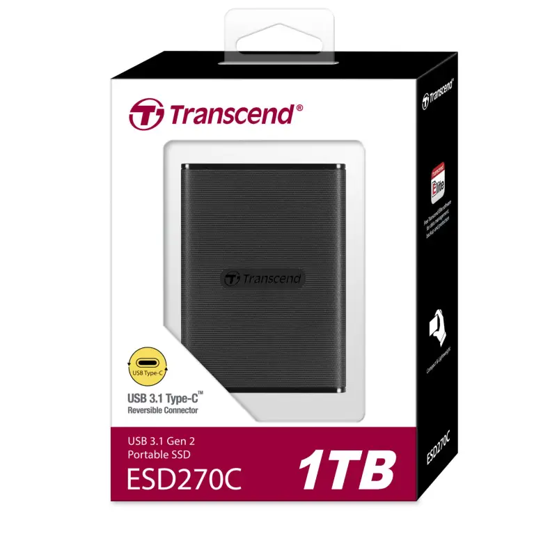 Transcend SSD ESD270C        1TB USB-C USB 3.1 Gen 2