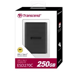 Transcend SSD ESD270C      250GB USB-C USB 3.1 Gen 2