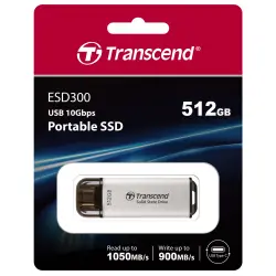 Transcend SSD ESD300S      512GB USB-C silver