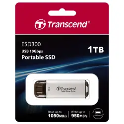 Transcend SSD ESD300S        1TB USB-C silver