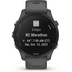 Garmin Forerunner 255 ciemnoszary/czarny