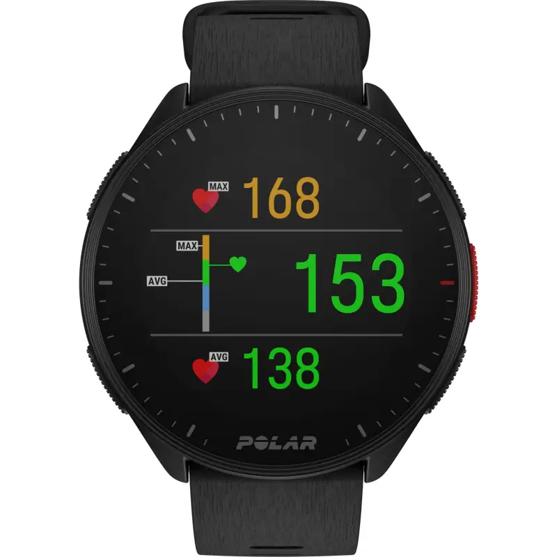 Polar Pacer Night Black S/L