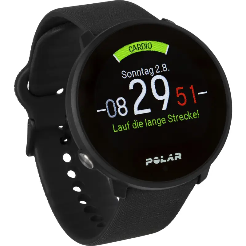 Polar Unite Black S-L Silicone Wristband with Pin Buckle