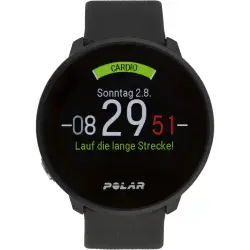 Polar Unite Black S-L Silicone Wristband with Pin Buckle