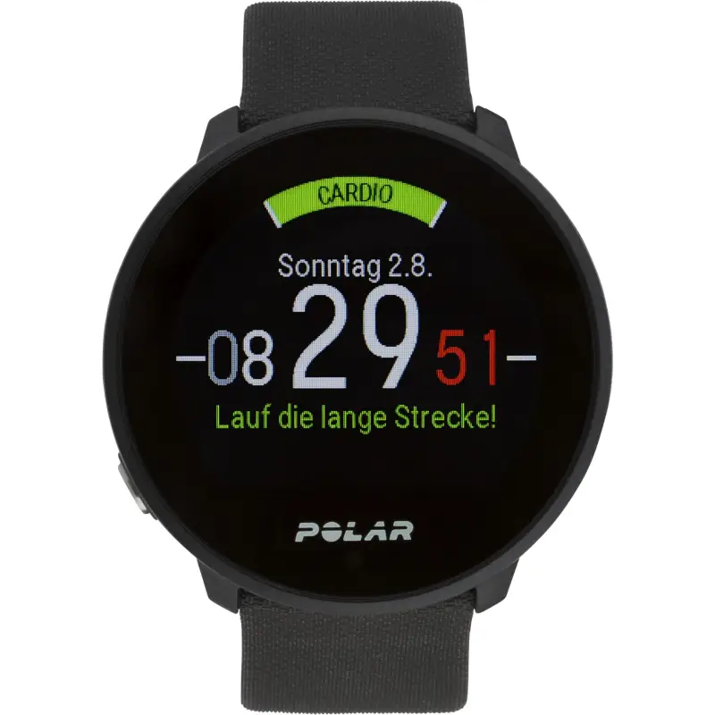 Polar Unite Black S-L Silicone Wristband with Pin Buckle