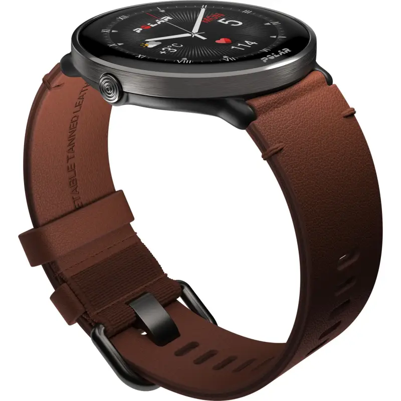 Polar Ignite 3 Titanium Leather- and Silicone Band