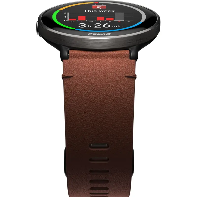 Polar Ignite 3 Titanium Leather- and Silicone Band